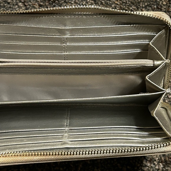 Coach Silver Patterned Wallet - Picture 3 of 4